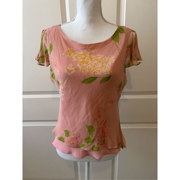 Y2K Stephanie Charles 100% Silk Blouse - Picture 1 of 5